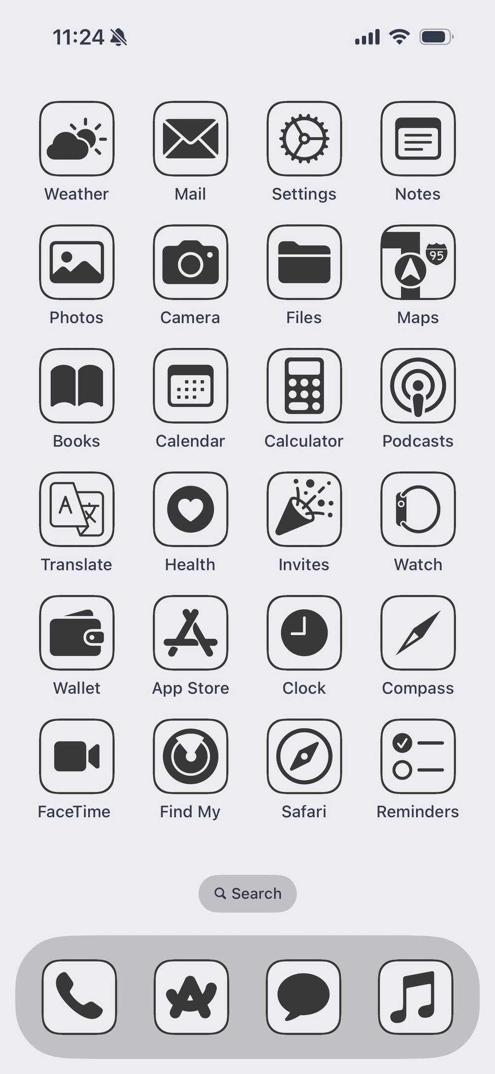 Charti icons light mode